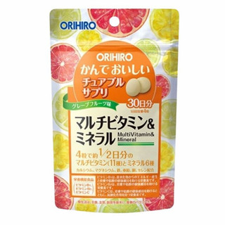 Viên Nhai Bổ Sung Vitamin Và Khoáng Chất Orihiro Dạng Túi 120 Viên