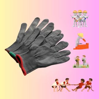 [GIÁ SỈ] SET 24 ĐÔI Bao Tay Lao Động Mút Xám An Toàn - Găng Tay Bảo Hộ Giá Rẻ Cho Mọi Người
