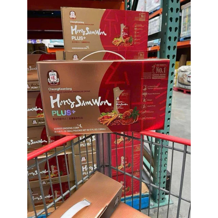 Hồng sâm nước Hong Sam Won Plus + Thùng 30 gói