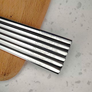 Đũa Gắp Chống Trượt Inox Chockmen, Hộp 10 Đũa Đầu Vuông Inox 316 CKM59