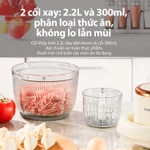 Combo nồi nấu chậm Samono 1 Lít SW-SC10 và máy xay 2 cối SW-CD300 dung tích 2.2Lít và 300ml xay ăn dặm, thịt, rau củ — ảnh 5