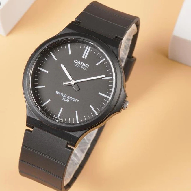 Ảnh Đồng Hồ Casio Nam MW-240-1EVDF Mặt Tròn Dây Cao Su Chính Hãng 4