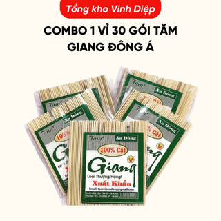 Combo 1 vỉ 30 gói tăm Giang Đông Á hàng loại 1, tăm xỉa răng