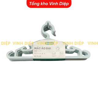 Set 5 mắc phơi quần áo mắc treo quần áo người lớn nhựa Việt Nhật cao cấp