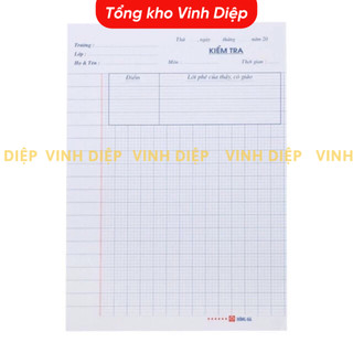 Tập 15 tờ giấy kiểm tra oly cấp 1 - Hàng đẹp