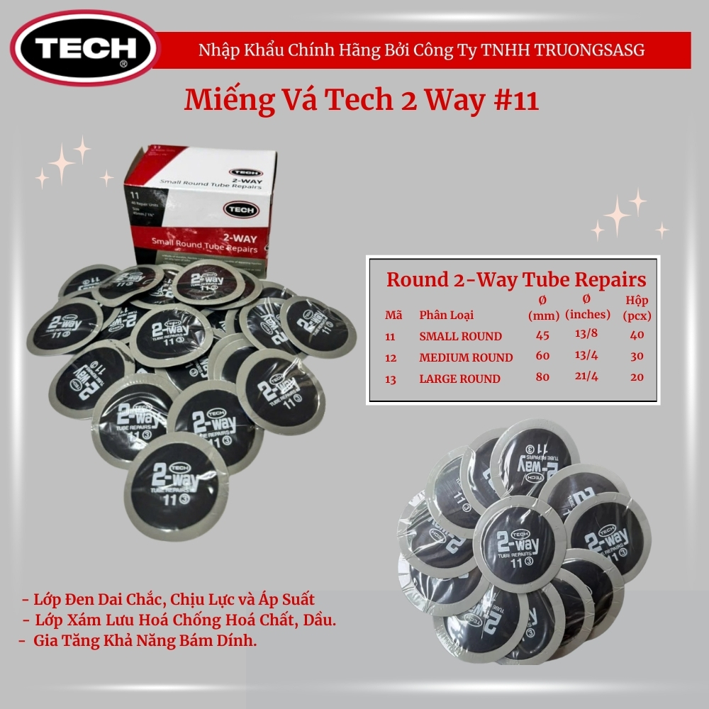 Hộp 40 Miếng Vá VỎ TECH 2 Way #11 - 45 mm Chính Hãng Nhập Khẩu Bởi ...