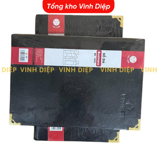 Combo 5 quyển sổ ghi chép B3 Hải Tiến 120 trang bìa da cứng màu đen