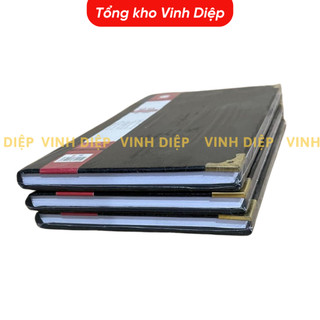 Combo 5 quyển sổ ghi chép B3 Hải Tiến 120 trang bìa da cứng màu đen