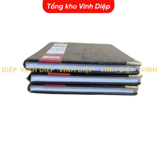 Combo 5 quyển sổ ghi chép B3 Hải Tiến 120 trang bìa da cứng màu đen