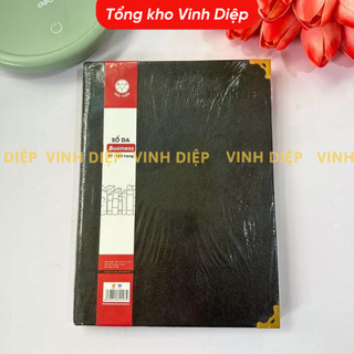 Combo 5 quyển sổ ghi chép B3 Hải Tiến 120 trang bìa da cứng màu đen