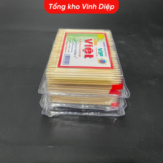 Tăm nhọn 2 đầu hộp Đông Á, Tăm xỉa răng nhọn, tăm nhọn Vip Việt dùng cho quán ăn nhà hàng