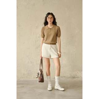 Quần OLV short kaki Leni nhiều màu phù hợp đi học đi chơi