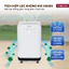 Máy hút ẩm lọc không khí bằng máy nén 25m2 FUJIHOME Nhập Khẩu, kết nối Wifi lọc ionizer phòng khách phòng ngủ đa năng