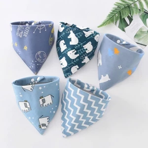 Set khăn yếm giữ ấm cổ trẻ em có cúc bấm mẫu xinh yêu hàng QCCC