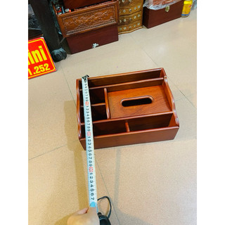 Hộp đựng  giấy  ăn  đa năng  văn phòng gỗ  hương  cao cấp