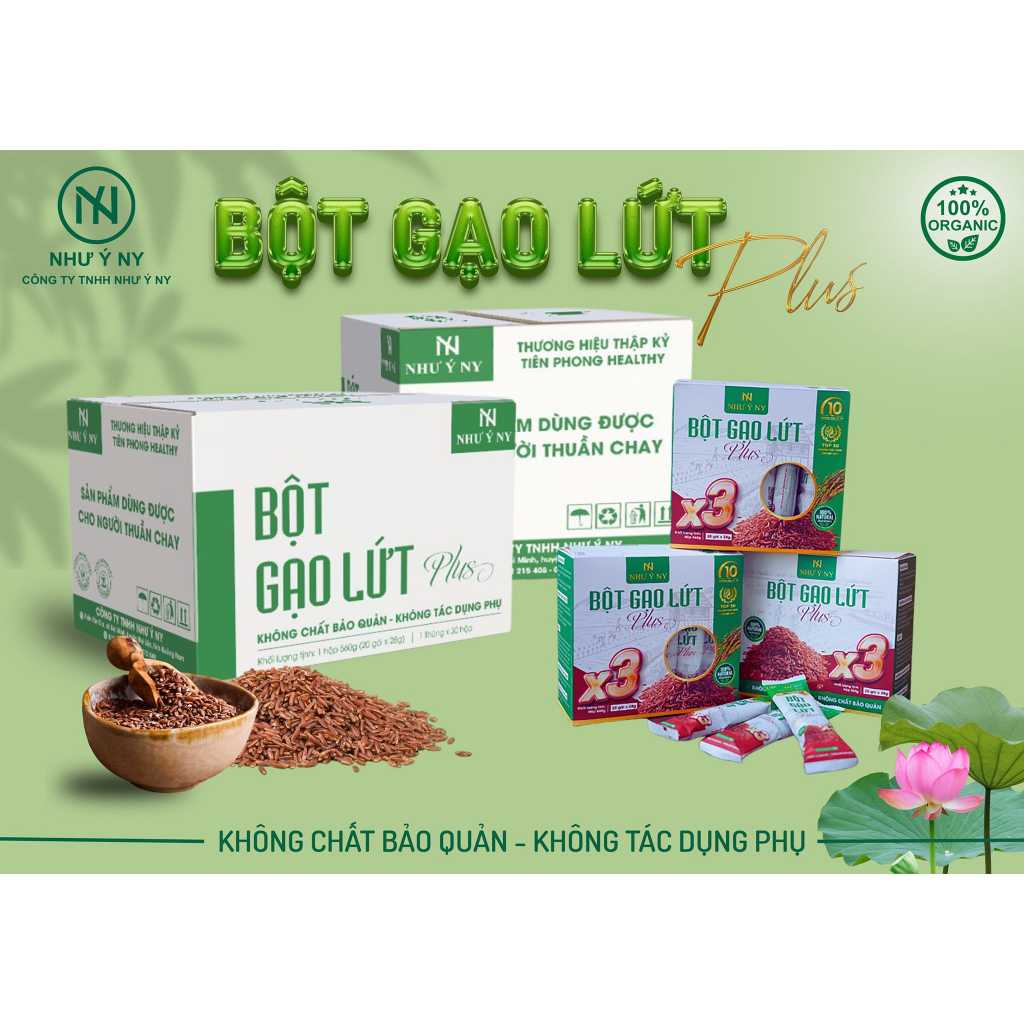 Ảnh 2 Hộp Bột Gạo Lứt X3 Plus - Bột Gạo Lứt Như ý Ny  Giảm Cân Cho Mẹ Sau Sinh - Giảm Cân Nhanh Tại Nhà 2