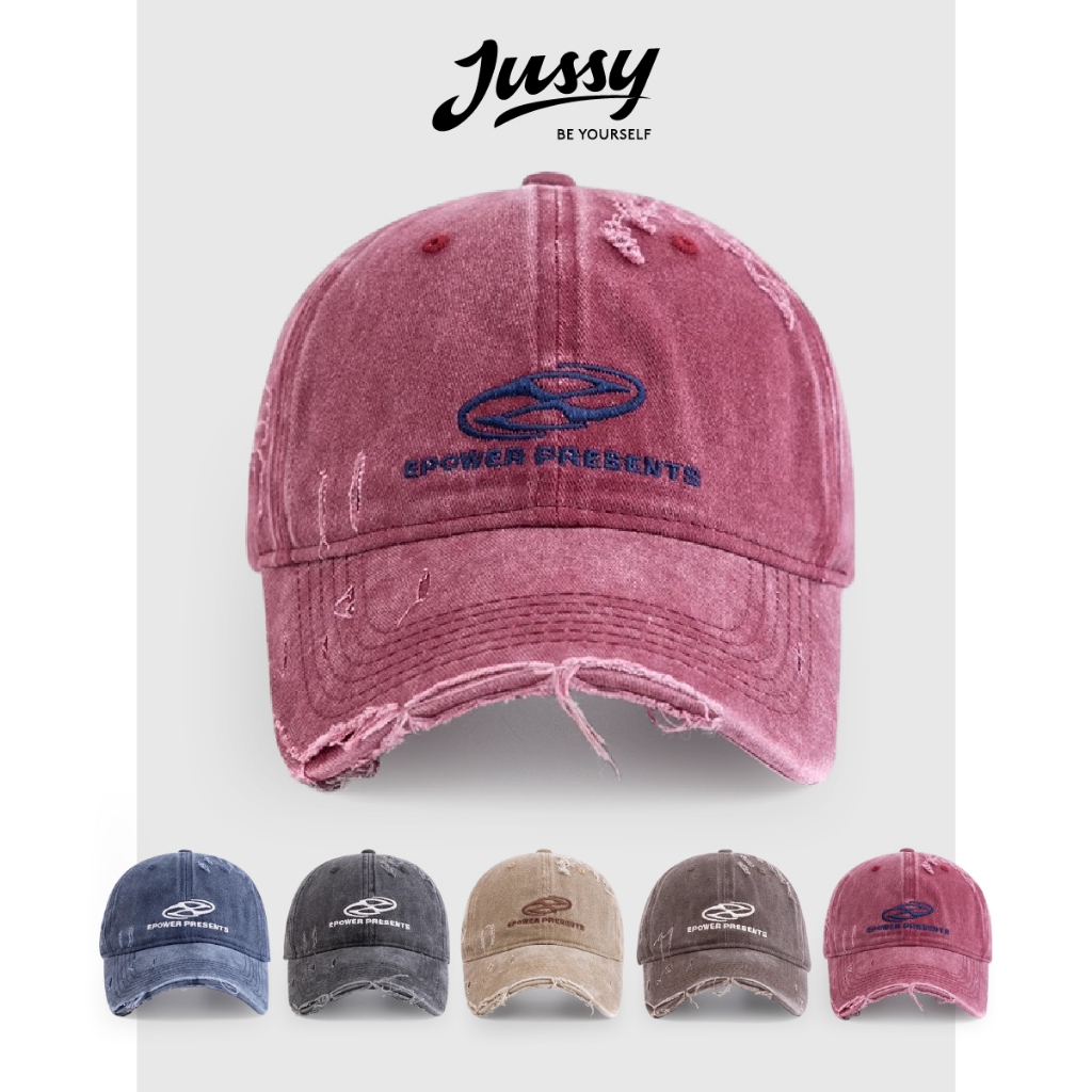 Mũ Lưỡi Trai Nam Nữ Vải Jean Rách Cá Tính Thêu Chữ X Jussy Official Nón ...