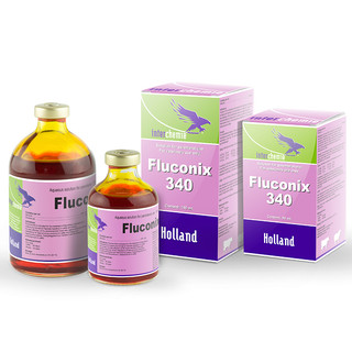 Thuốc thú y tẩy giun sán FLUCONIX 340 của Interchemie Hà Lan cho chó mèo trâu bò cừu gia súc gia cầm