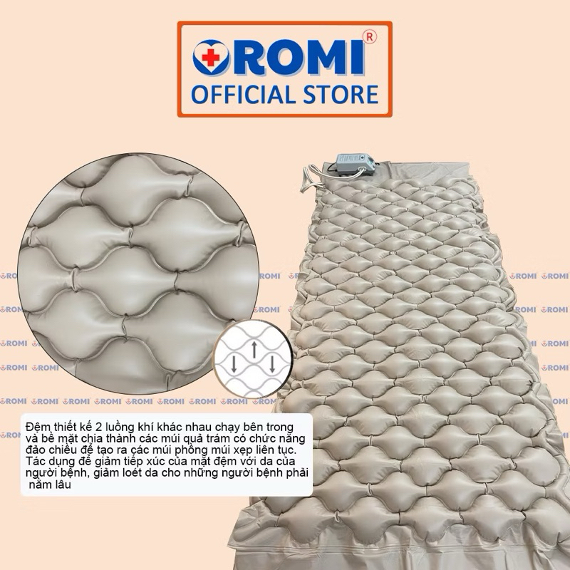 Nệm hơi bán rời cho người bệnh, người già, người khuyết tật Oromi