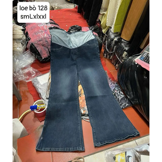 QUẦN BÒ BẦU DÀI LOE BỤNG ĐÁP - 2 Màu 128 { Freeship }