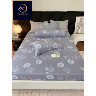 🎋LYOCELL SỢI TRE🎋 Bộ Ga Gối Lụa Lyocell Sợi Tre Mềm Mịn, Thoáng Khí, Bộ 4 Món Ga Gối NK _ Full Hộp