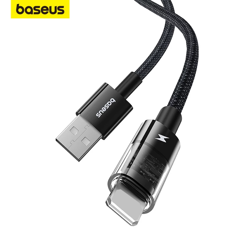Cáp sạc và truyền dữ liệu Baseus Gem USB-C sang  iP 2.4A  Dây cáp sạc nhanh Phone 11 12 13 14 Sạc nhanh độ dài 1m 2m
