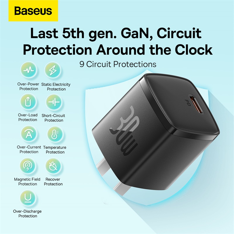 Củ Sạc Baseus 30W Mini Usb C Qc3.0 Pd 30w Sạc Nhanh Cho Điện Thoại