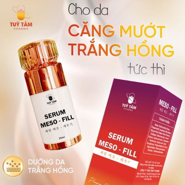 Combo peel da gồm 3 sản phẩm - Tinh chất meso fill - Kem caviar peel - Kem algae cream phục hồi - TÙY TÂM PHARMA