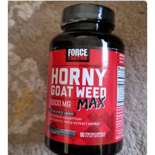 Viên uống tăng cường sức khỏe nam Force Factor Horny Goat Weed Max 1,500 MG (90 viên)