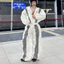 SET BOXY JACKET DÂY KHÓA 2 ĐẦU GIRL FRIEND MIX