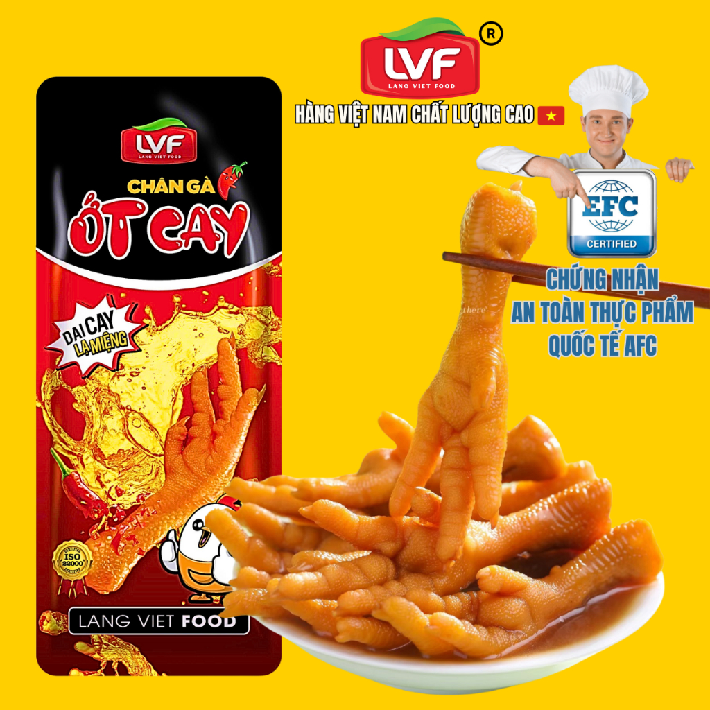 [C0mb0 30] chân gà ớt cay loại 32g