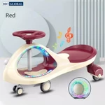 Xe lắc cao cấp bánh PU giảm sóc có đèn và nhạc BBT GLOBAL SW004 — ảnh 3