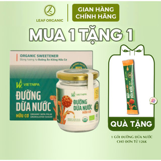 Đường dừa nước hữu cơ VietNipa Chính Hãng dạng hộp, hũ thủy tinh