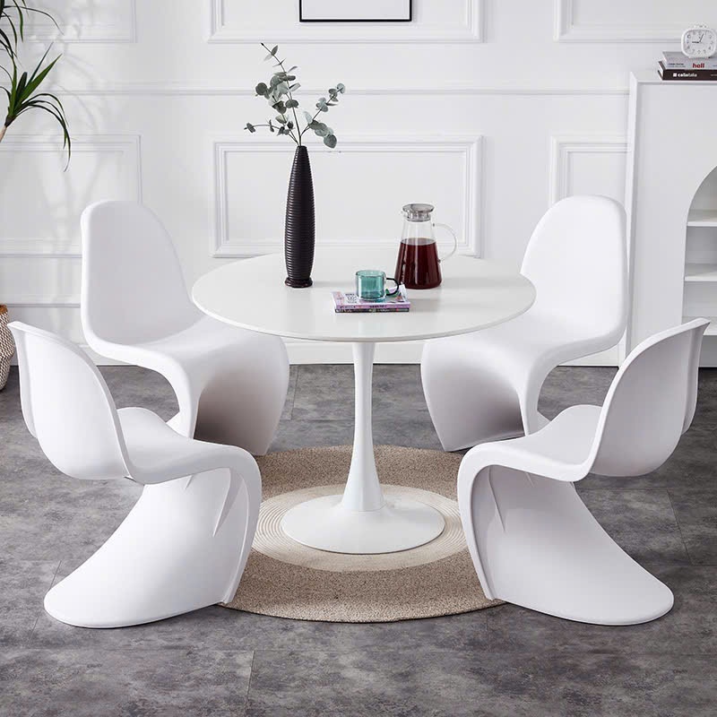 bàn tròn tulip đường kính 80cm NHU Y DECOR, bàn tròn decor ngồi ăn 3-4 người, bàn decor trang trí phòng khách phòng ngủ