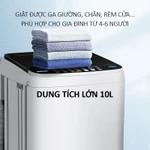 Máy giặt mini tự động, máy giặt 10kg tiện lợi, dành cho cá nhân, gia đình nhỏ, bảo hành 2 năm, lỗi đổi trong 7 ngày — ảnh 4