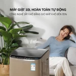 Máy giặt mini tự động, máy giặt 10kg tiện lợi, dành cho cá nhân, gia đình nhỏ, bảo hành 2 năm, lỗi đổi trong 7 ngày — ảnh 5