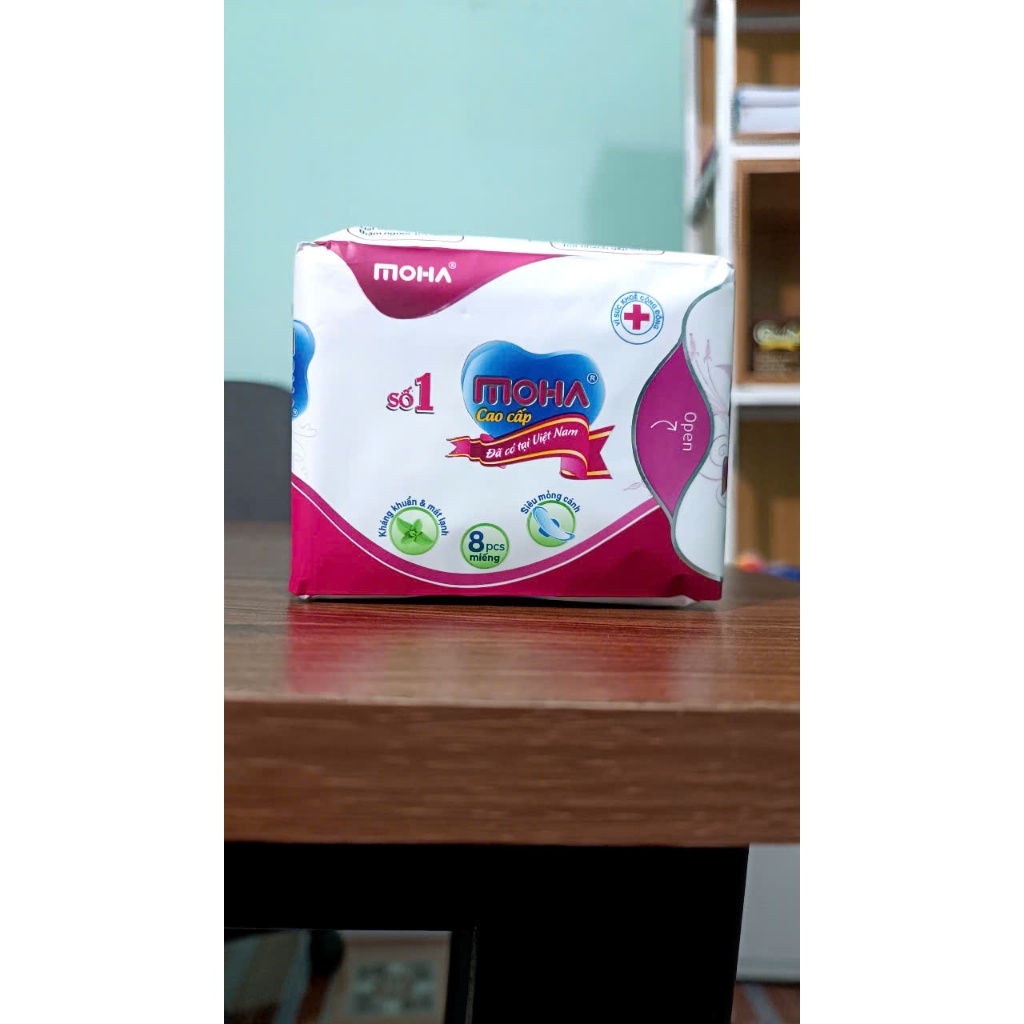 Băng Vệ Sinh MOHA cao cấp có cánh hộp 8 miếng