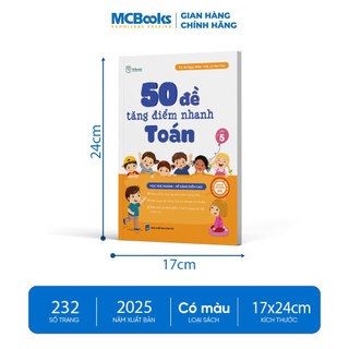 Sách - 50 Đề Tăng Điểm Nhanh Toán Lớp 5