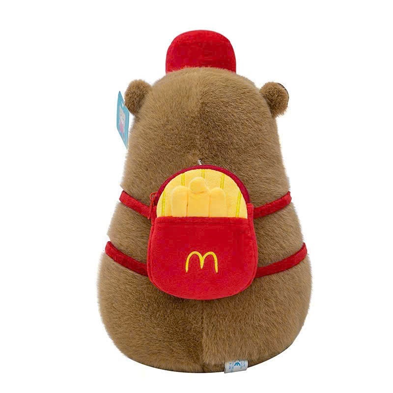 [ Rút Chậm ] Gấu bông capybara chảy nước mũi  khoai tây chiên Macdonald dễ thương phụ kiệm có thể tháo rời