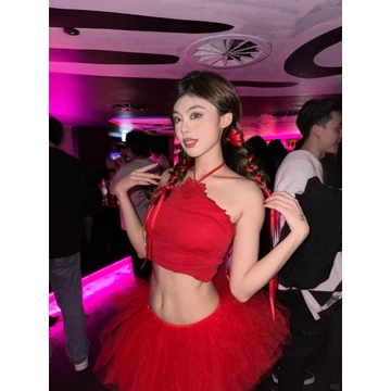 CORSET STORY- Bảng Màu Chân váy tutu xòe 6 tầng chất liệu voan lưới bling xếp ly chun lưng co giãn (K có quần bảo hộ)