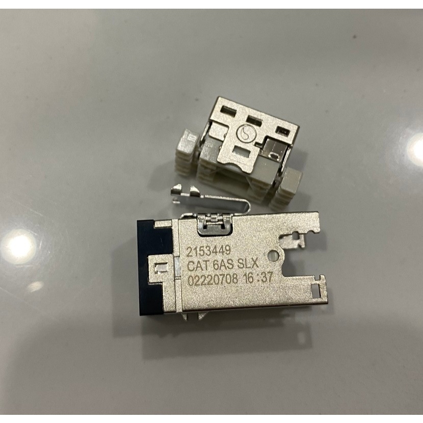 Ổ cắm mạng Cat6A chống nhiễu - Modular jack Cat6A AMP/Commscope 2153449 ...
