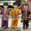 ĐỒ LAM đi chùa cho bé, Pháp phục đi chùa chất vải kate, mềm mại, thoáng mát vải loại 1