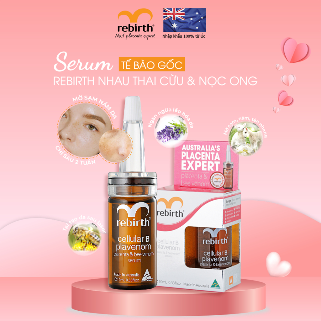 Ảnh Serum tế bào gốc Rebirth nhau thai cừu & nọc ong (10ml) 1