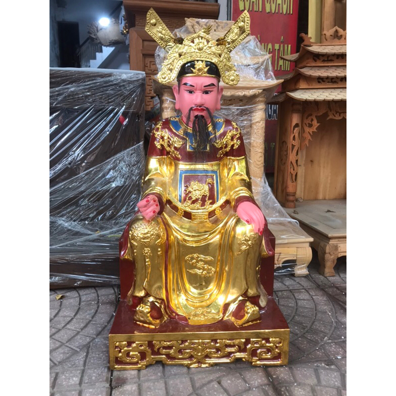Tượng Quan Trần Triều gỗ mít