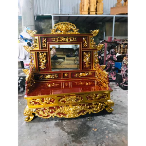 Bàn Loan - Bàn hầu gỗ mít Sơn son thếp vàng