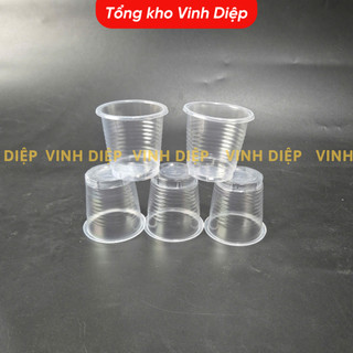 Cốc Nhựa Dùng 1 Lần Đủ Kích Cỡ +Nắp - Đựng Nước Uống Trà Sữa Canh Cháo Chịu nhiệt  Nóng Lạnh