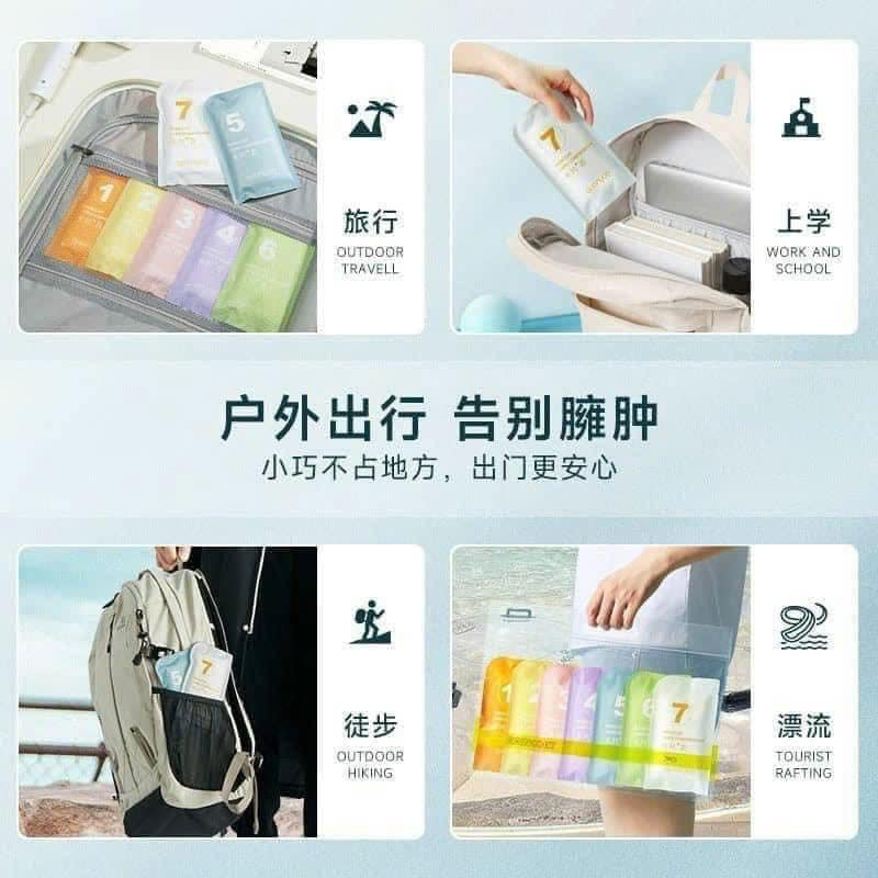 SET 7 ÁO MƯA GIẤY CHO NGƯỜI LỚN VÀ TRẺ EM SIÊU TIỆN DỤNG