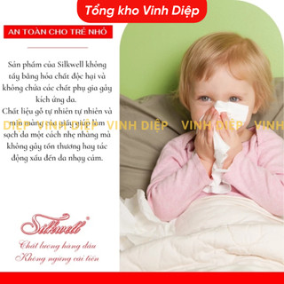 Khăn giấy rút khăn giấy lụa Silkwell 280 tờ 2 lớp, giấy ăn