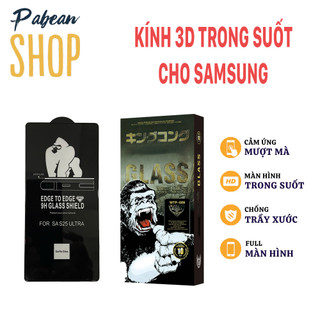 KÍNH FULL MÀN 3D trong suốt + Chống Nhìn trộm KO HỘP cho SAMSUNG S24 - S25ULTRA