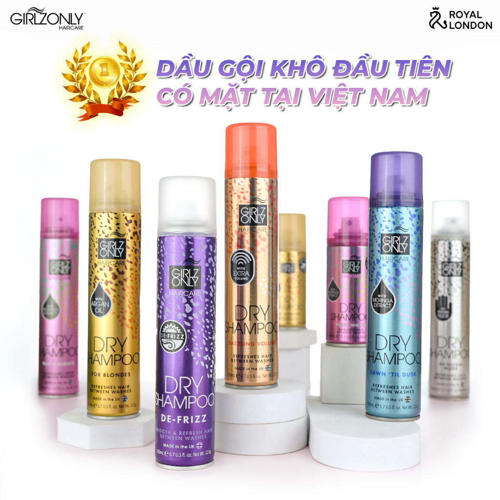Ảnh Combo Dầu gội khô dry Shampoo Girlz Only Size Lớn 200ml + Travel Size 100ml 3